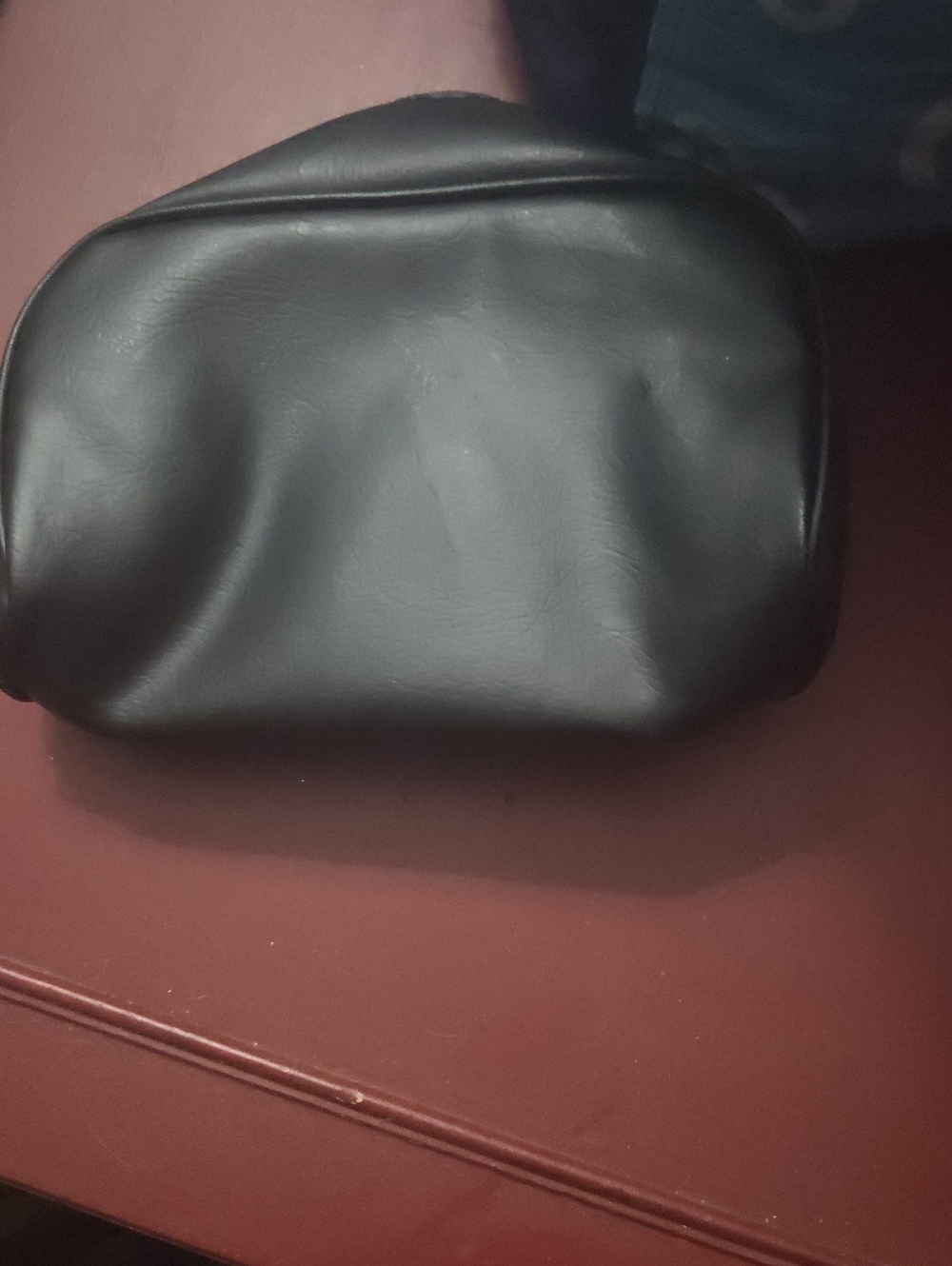 Men's Black Leather Travel Pouch - Unbranded